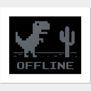 Offline T-Rex Runner Posters and Art